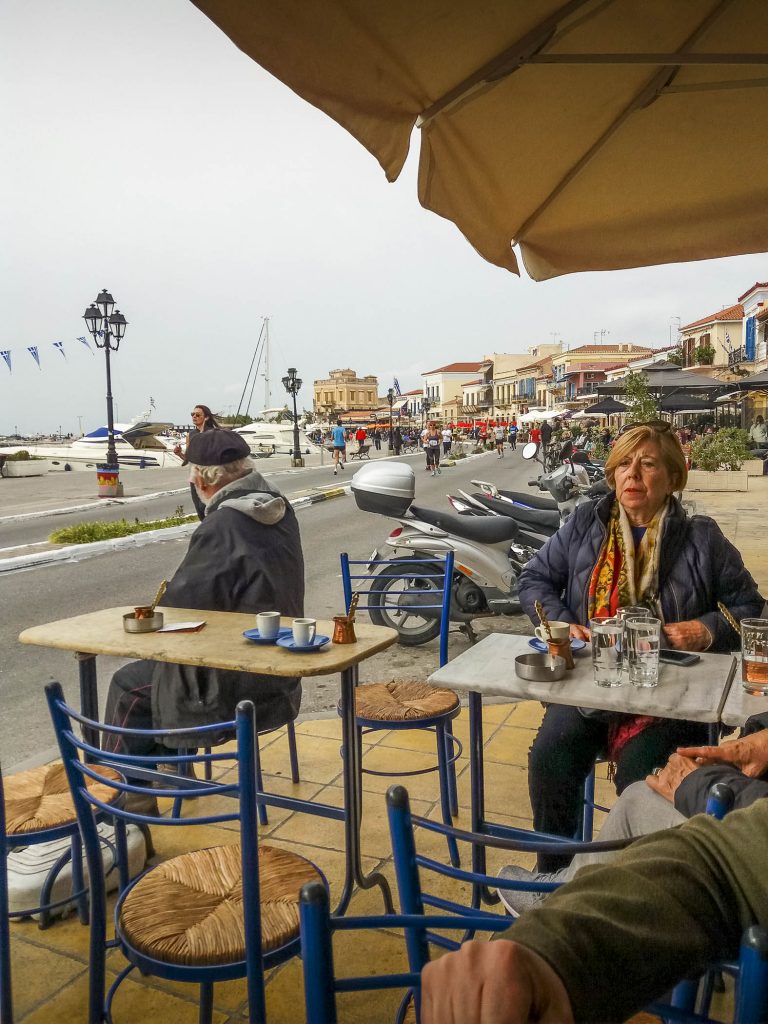 Aegina Island Taverna in the Harbor