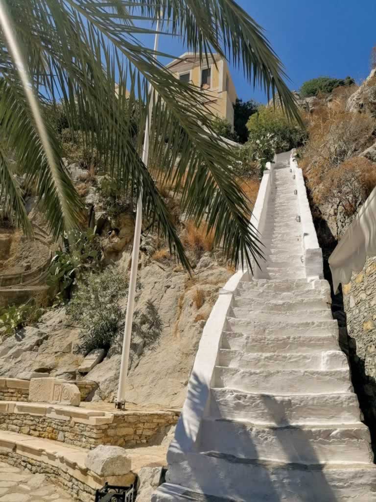 White Stairway on Symi Island