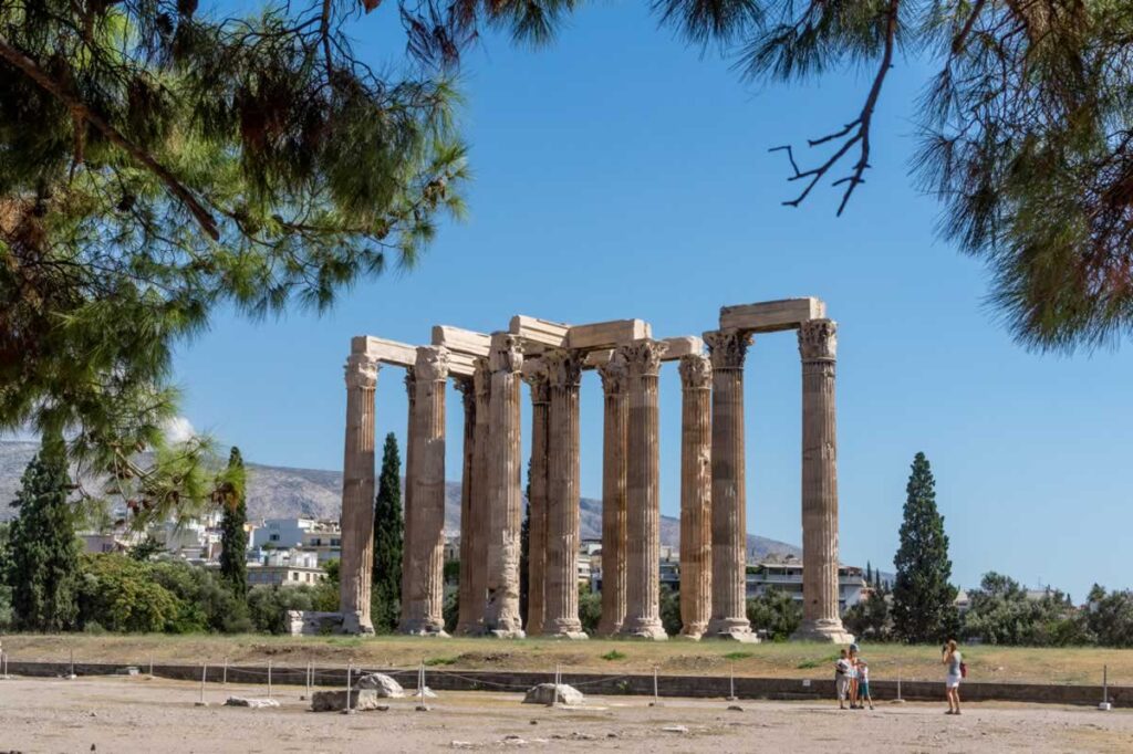 Olympian Zeus temple Athens