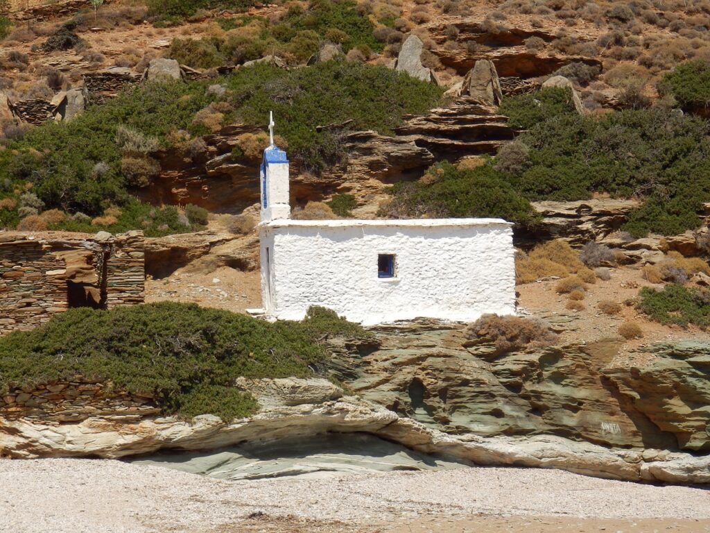 Church on Andros Island Greece