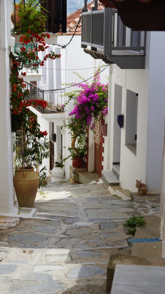 skopelos chora street