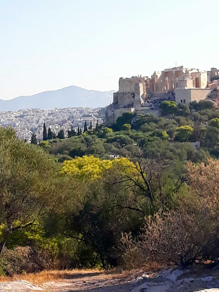 athens acropolis philopappou view